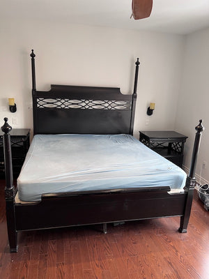 "Aspenhome" Dark Brown King 4-Poster Bed