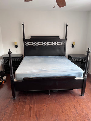 "Aspenhome" Dark Brown King 4-Poster Bed