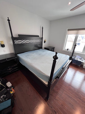 "Aspenhome" Dark Brown King 4-Poster Bed