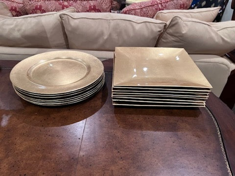 Gold Charger Plate Lot
