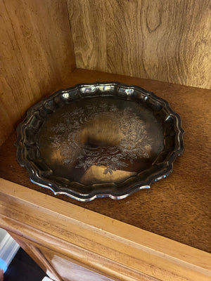 Marlboro Plate by Morton-Parker E.P Brass 4958 Plated Platter