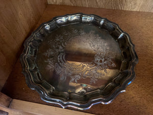 Marlboro Plate by Morton-Parker E.P Brass 4958 Plated Platter