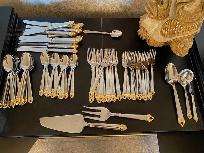 Supreme Cutlery for "Towle" by Laslo 18/8, Korea- Flatware Set Service for 12
