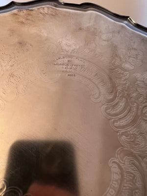 Marlboro Plate by Morton-Parker E.P Brass 4958 Plated Platter