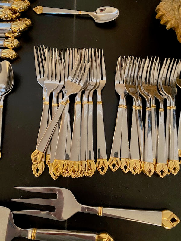 Supreme Cutlery for Towle by Laslo 18 8 Korea Flatware Set Service for 12