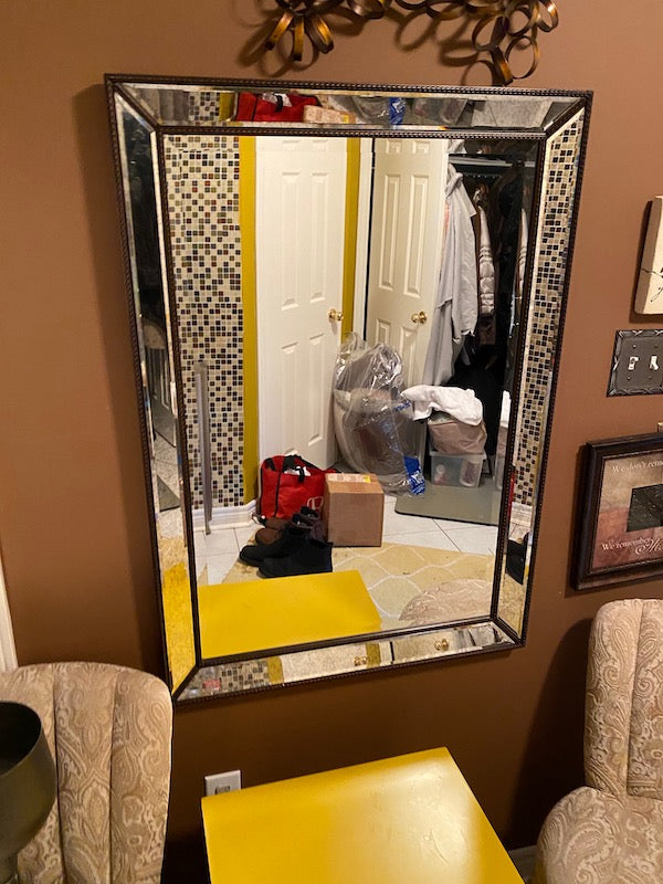 Ornate Double Framed Mirror