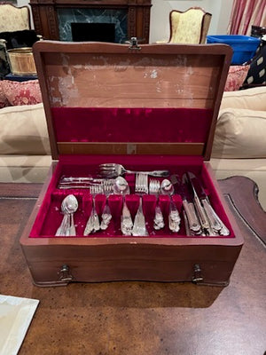 "Kings Plate" Silverplate Flatware Set- Service for 12