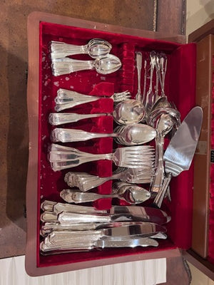 "Kings Plate" Silverplate Flatware Set- Service for 12