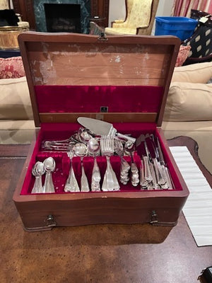 "Kings Plate" Silverplate Flatware Set- Service for 12