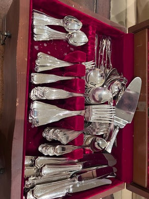 "Kings Plate" Silverplate Flatware Set- Service for 12