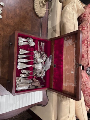 "Kings Plate" Silverplate Flatware Set- Service for 12