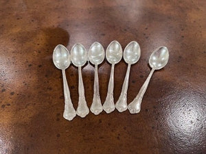 6 Sterling Silver Coffee Spoons