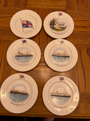 6 The Foley China northern navigation co ships plates