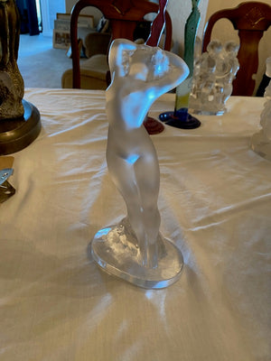 Lalique Crystal Frosted DANSEUSE BRAS BAISSE Nude Dancer