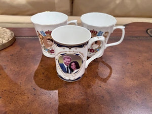 3 English 'Royal Family' Collectibles Mugs