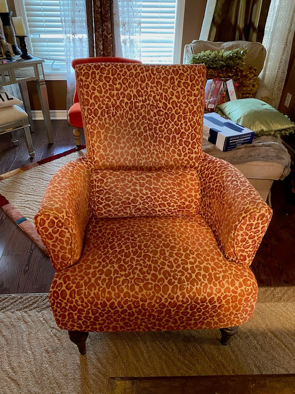 Giraffe Print Armchair