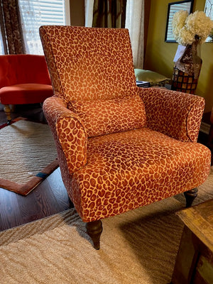 Giraffe Print Armchair