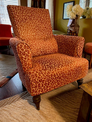 Giraffe Print Armchair