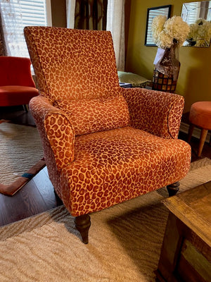 Giraffe Print Armchair