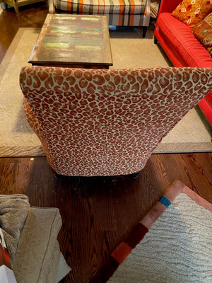 Giraffe Print Armchair