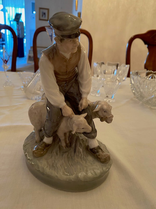 Royal Copenhagen Farmer with Sheep 627