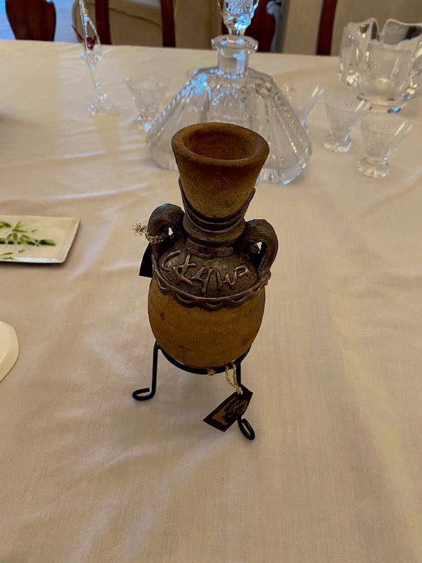 "Fine Art" Sterling Silver 925 Vase, Handmade in Israel