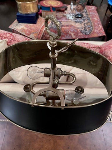 "Decorative Crafts Inc" Brass Table Lamp with Swans
