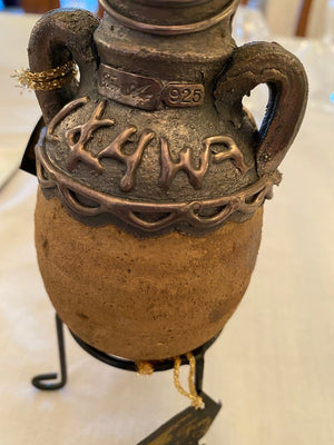 "Fine Art" Sterling Silver 925 Vase, Handmade in Israel