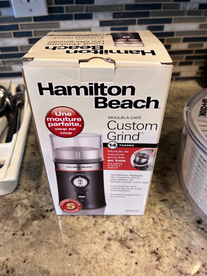 Hamilton Beach Custom Grind Coffee Grinder (IN BOX)