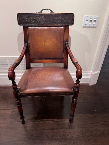 Theodore Alexander Executive Leather Desk Chair