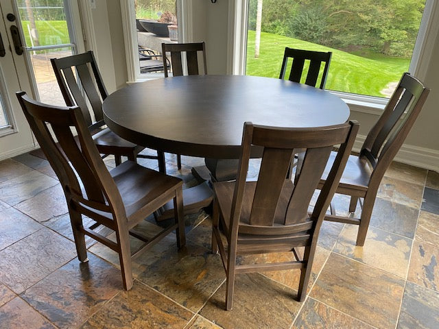 "Ruff Sawn" Custom Made Table + 6 Chairs