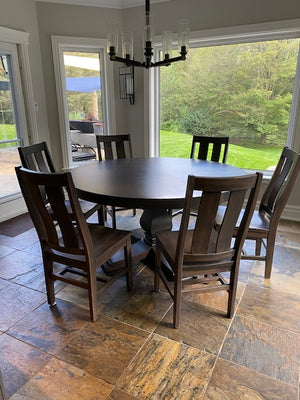 "Ruff Sawn" Custom Made Table + 6 Chairs