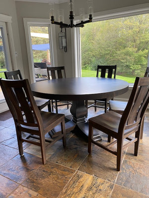 "Ruff Sawn" Custom Made Table + 6 Chairs