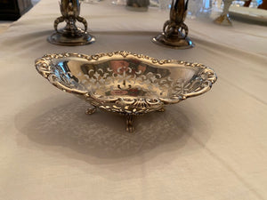 Birks Sterling Silver Pierced Bonbon Footed Dish/Bowl