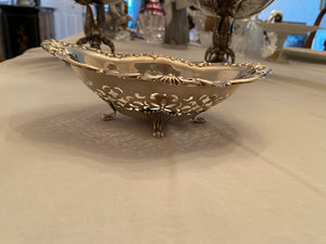 Birks Sterling Silver Pierced Bonbon Footed Dish/Bowl