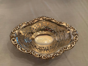 Birks Sterling Silver Pierced Bonbon Footed Dish/Bowl