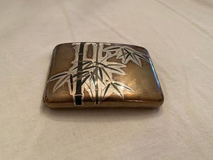 Rare! Antique Miyamoto-Shoko .950 Sterling Silver Cigarette Case