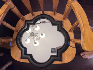 Black Scalloped Mirror