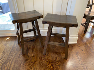 2 Mennonite Made Counter Stools