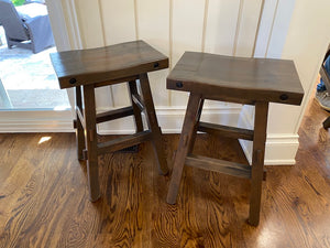 2 Mennonite Made Counter Stools