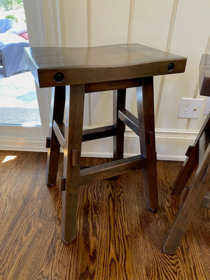2 Mennonite Made Counter Stools