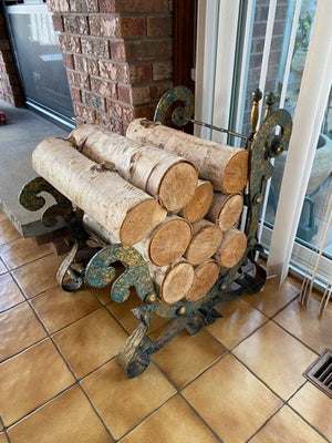 Wrought Iron Wood/Log Holder