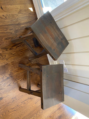 2 Mennonite Made Counter Stools