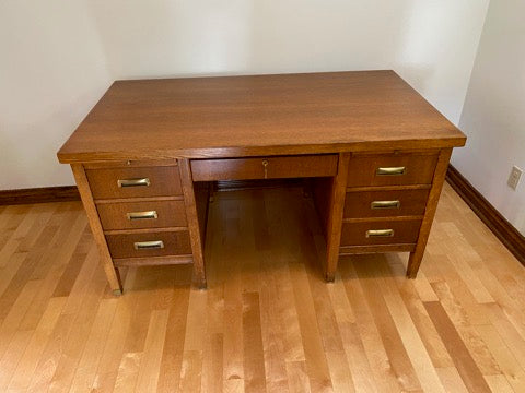 Vintage Wood Office Desk # 1