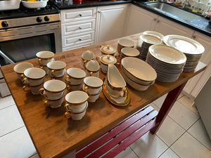 SANGO china GEORGETOWN 3755 pattern, SET SERVICE for 14