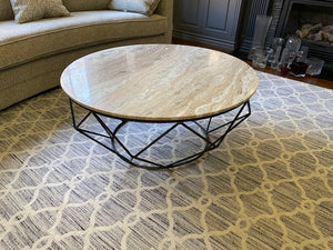 Round Marble Top Coffee Table