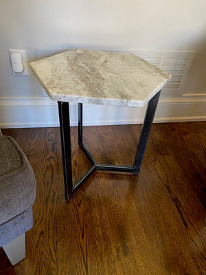Marble Top Accent Table