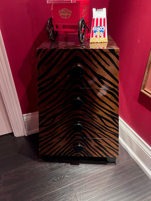 Tiger Print Chest of Drawers