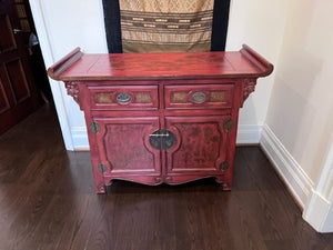 Oriental Red Altar Cabinet
