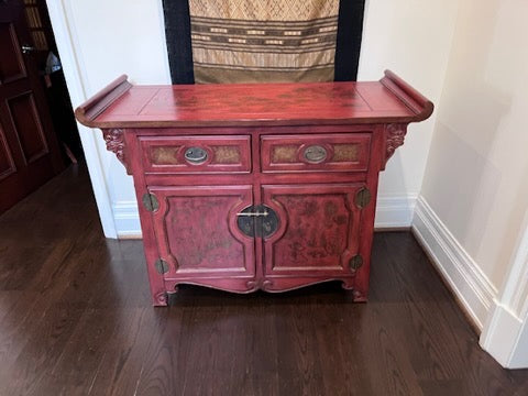 Oriental Red Altar Cabinet